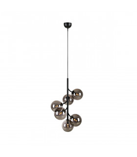 Colgante Callisto Metal Negro 6 bombillas 66cm