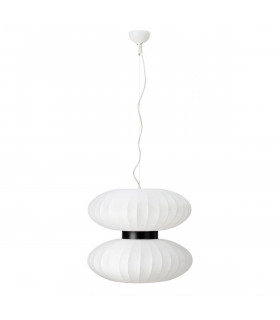 Lampada da soffitto Daburu Black Metal 2 lampadine 47cm