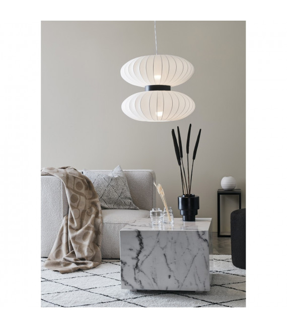 Ceiling lamp Daburu Black Metal 2 bulbs 47cm