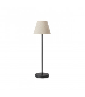 Table lamp Cozy Black Metal 1 bulb 62.5cm