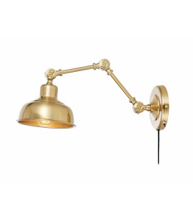 Aplique Grimstad Metal Latón 1 bombilla 18cm