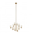 Paris Brass Metal Pendant 10 bulbs 186cm