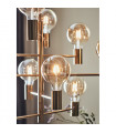 Paris Brass Metal Pendant 10 bulbs 186cm