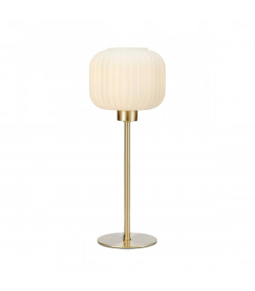 Lampada da tavolo Globe Sober Metal Brass 1 lampadina 38cm