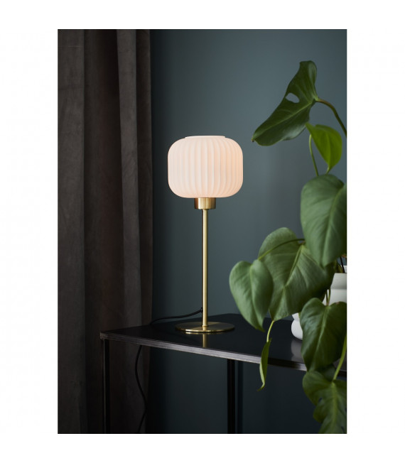 Globe Tischlampe Sober Metal Messing 1 Glühbirne 38cm