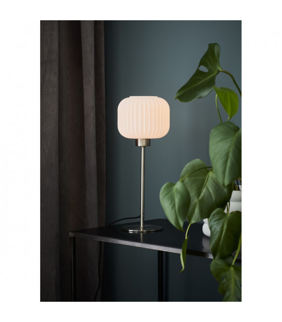 Lampada da tavolo Globe Sober Metal Steel 1 lampadina 38cm