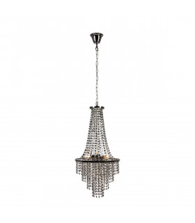 Lampadario Allington Metallo cromato nero 3 lampadine 68cm