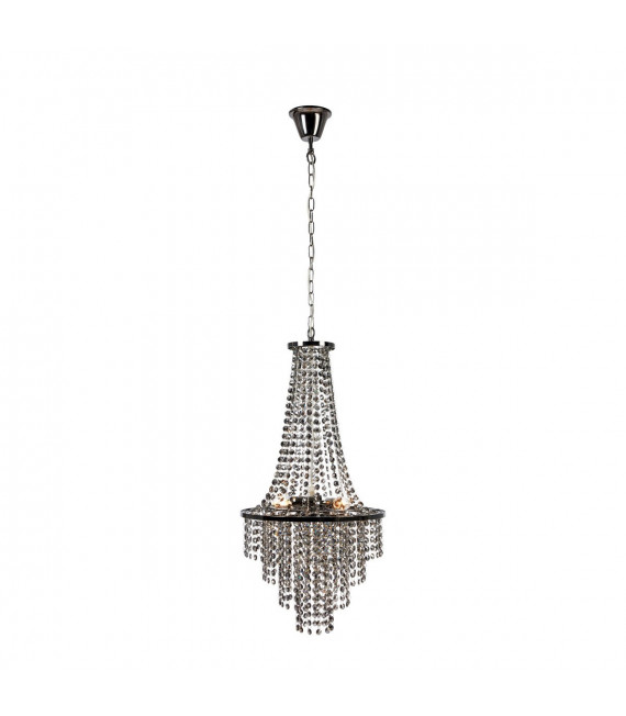 Lampadario Allington Metallo cromato nero 3 lampadine 68cm