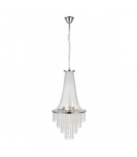 Chandelier Allington Metal Chrome 3 bulbs 68cm