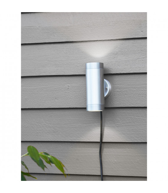 Wandleuchte Garden Aluminium Aluminium 2 Glühbirnen 15cm