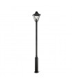 Garden Aluminum Black 1 bulb 225cm garden post light
