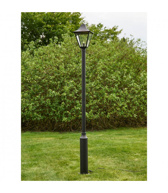 Garden Aluminium Schwarz 1-flammig 225cm Gartenpfostenleuchte