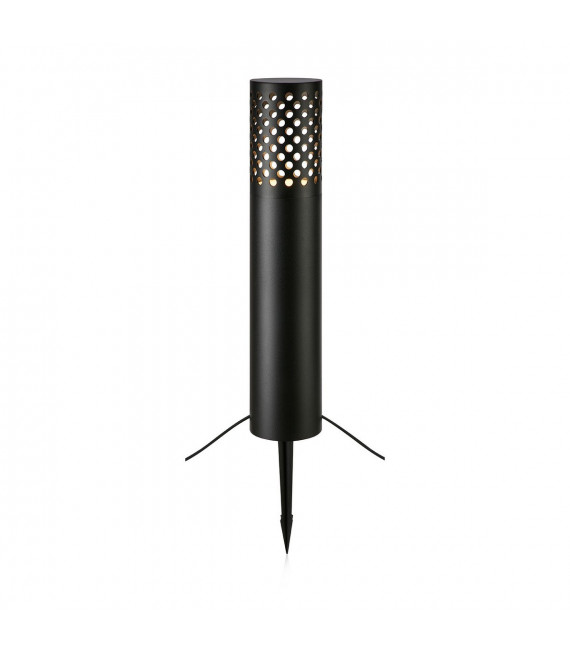 Gartenstecker Aluminium Schwarz 1 Knolle 96cm