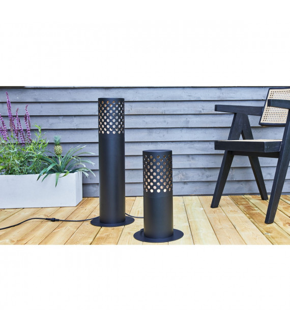 Gartenstecker Metall Schwarz 1 Knolle 68cm