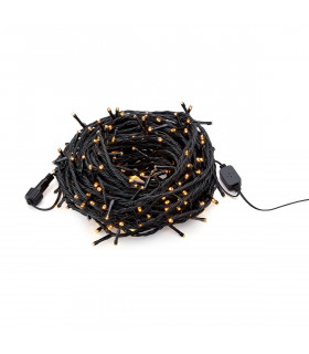 Plafoniera da giardino in PVC nero 240 lampadine 2cm