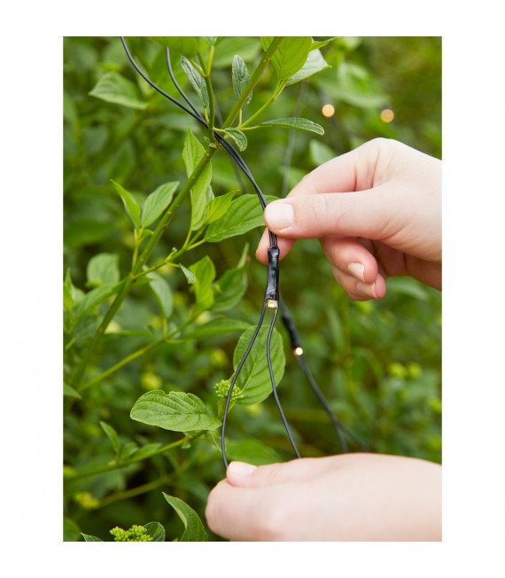 Plafonnier de jardin Garden PVC Noir 160 ampoules 2cm