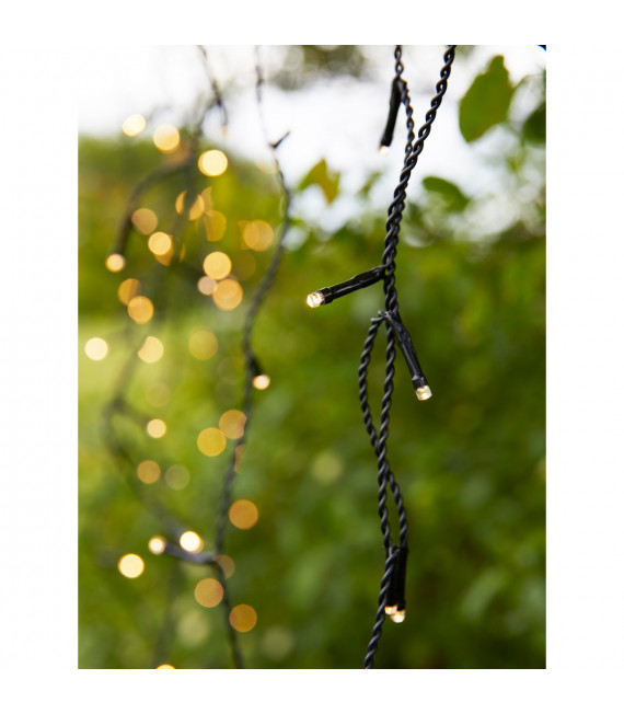 Plafoniera da giardino in PVC nero 160 lampadine 2cm