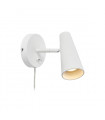 Spotlight Crest White metal 1 bulb 17cm