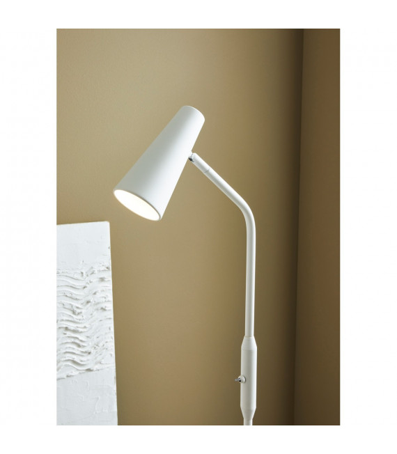 Crest desk lamp White metal 1 bulb 145cm