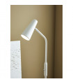 Crest desk lamp White metal 1 bulb 145cm