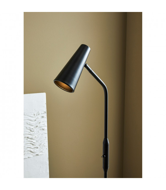 Crest Black Metal Schreibtischlampe 1 Glühbirne 145cm