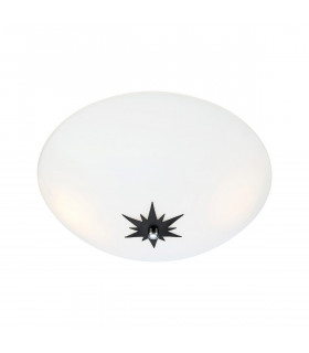 Plafoniera Rose Black Metal 2 lampadine 13cm