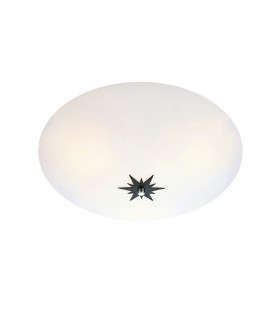 Ceiling light Rose Black Metal 3 bulbs 13cm
