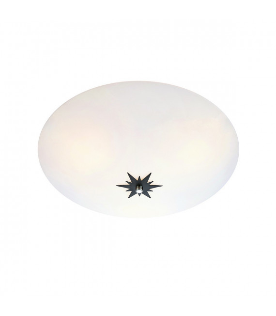 Plafonnier Rose Métal Noir 3 ampoules 13cm