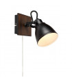 Spot Native Bois Marron 1 ampoule 18,5cm
