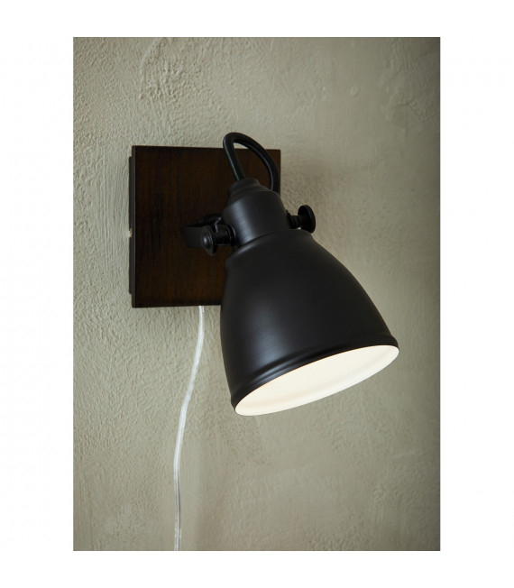 Spot Native Bois Marron 1 ampoule 18,5cm