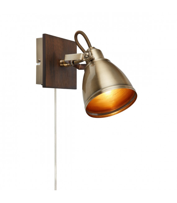 Foco Native Wood Marrón 1 bombilla 18.5cm