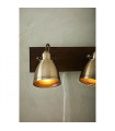 Spot Native Wood Brown 2 bulbs 18.5cm