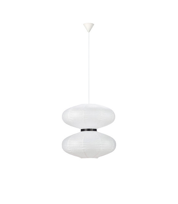 Plafonnier Dual Plastique blanc 2 ampoules 58cm