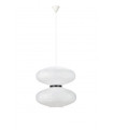 Plafonnier Dual Plastique blanc 2 ampoules 58cm