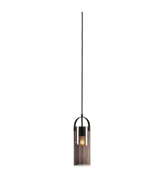 Suspensión de diseño Glory Black Metal 1 bombilla 35cm