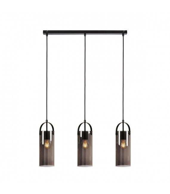 Glory Black Metal pendant lamp 3 bulbs 35cm