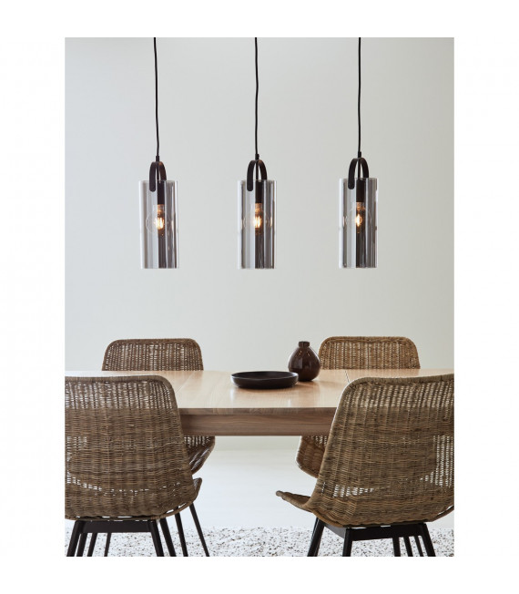 Lampada a sospensione Glory Black Metal 3 lampadine 35cm