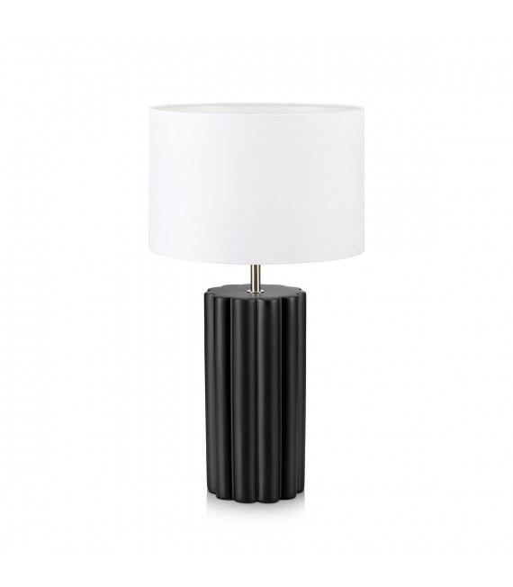 Table lamp Column Ceramic Black 1 bulb 44cm