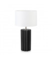 Lampe de table Column Céramique Noir 1 ampoule 44cm