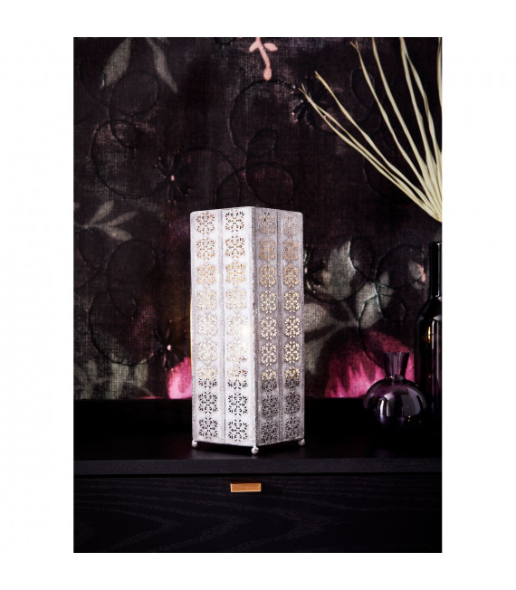 Tischlampe Agra Grey Metal 1 Glühbirne 33,5cm
