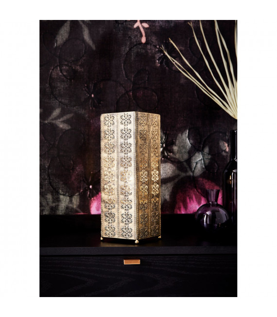 Tischlampe Agra Antik Metall 1 Glühbirne 33,5cm