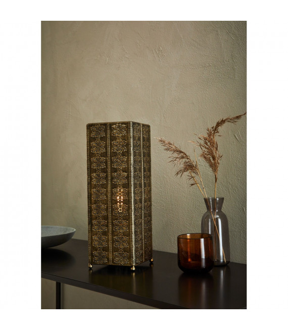Tischlampe Agra Antik Metall 1 Glühbirne 33,5cm