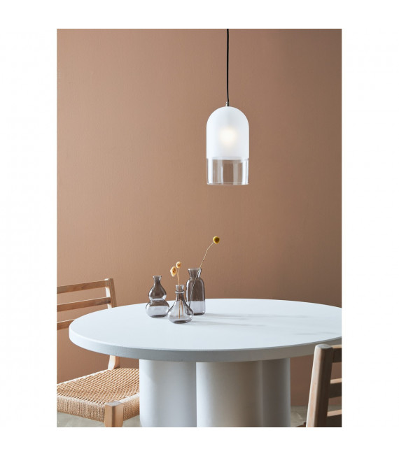 Suspension design Cope Métal Noir 1 ampoule 27cm
