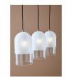 Pendant Cope Black Metal 3 bulbs 27cm