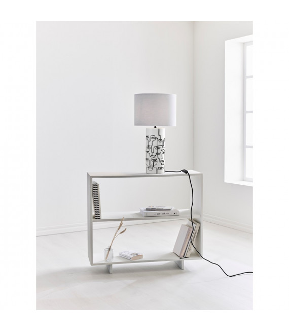 Family table lamp White ceramic 1 bulb 61.5cm