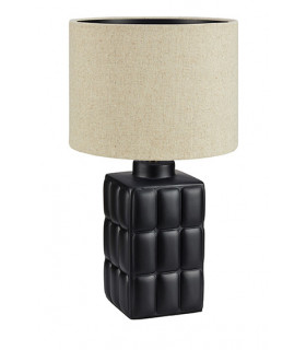 Lampada da tavolo Cuscini Ceramic Black 1 lampadina 57cm