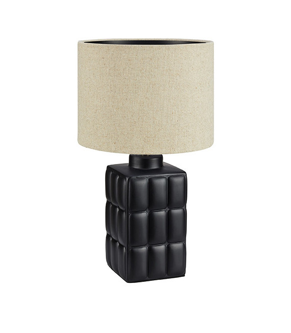 Lampe de table Cuscini Céramique Noir 1 ampoule 57cm