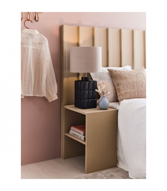 Tischlampe Cuscini Keramik Schwarz 1 Glühbirne 57cm