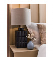 Lampe de table Cuscini Céramique Noir 1 ampoule 42,5cm