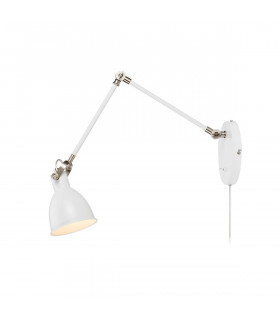 Aplique de casa Metal blanco 1 bombilla 18cm